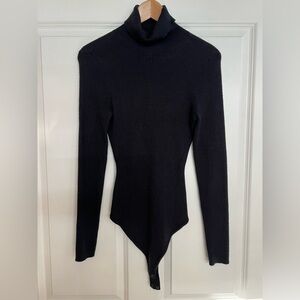Abercrombie &  Fitch Black Turtleneck Sweater Bodysuit (M)